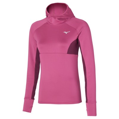 Manga Larga Mizuno Warmalite Hooded LS Mujer Rosas - Chile M728JHPSNF